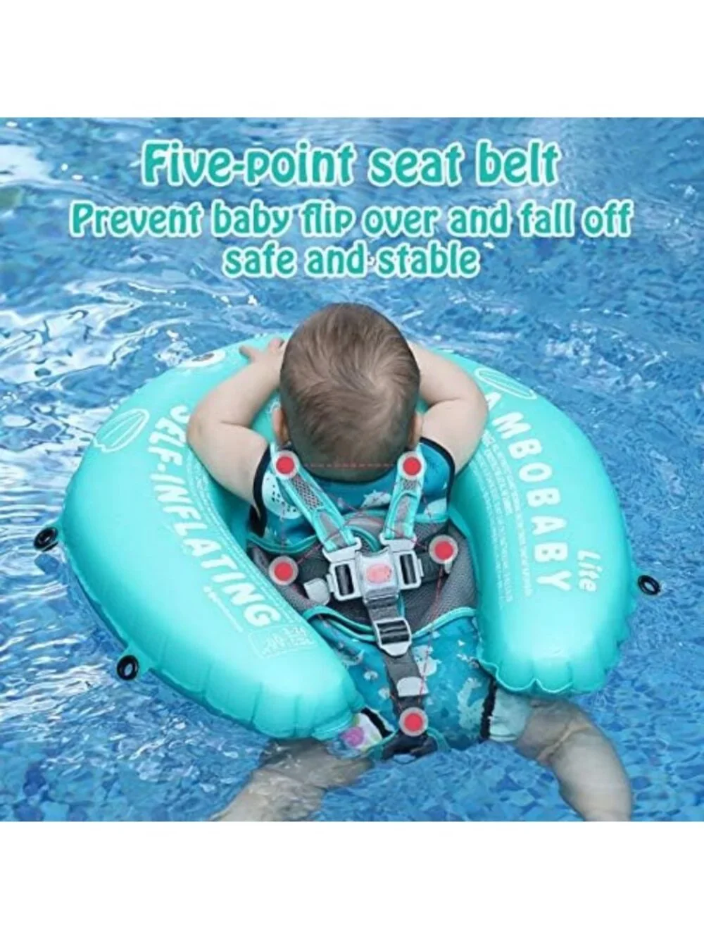UPF 50+ Baby Swim Float with Canopy | Safe & Fun Infant Pool Float